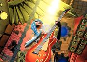 Die Musiker und die schön modellierten Gitarren sehen auch in Nahaufnahmen gut aus. 