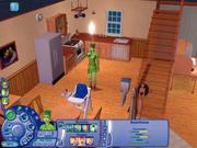 Sims können vom Pflanzsimismus befallen werden und so wie Roswitha zur Pflanze mutieren. Die hat einen hohen Bedarf an Wasser und Licht. 