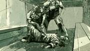 Zwischensequenzen wurden nicht in Echtzeit gedreht, sondern als Comicstrips, die mit dezenten Animationen geschmückt sind. Gezeichnet wurden die Grafiken von Ashley Wood (MGS: Digital Graphic Novel). 