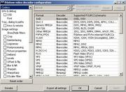 Die Einstellungen im Videodecoder
