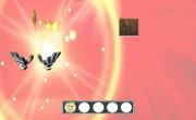 Feuert ein Gegner mehrere Superschüsse auf Ihr Tor, müssen Sie schnell reagieren und mit dem Wii-Remote-Pointer die Bälle abwehren. (Wii)