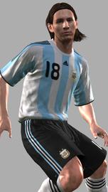 PES 2009: Lionel Messi auf dem Cover