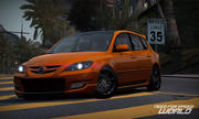 Der PC-Games-Code schaltet den Mazdaspeed 3 in Need for Speed World frei.