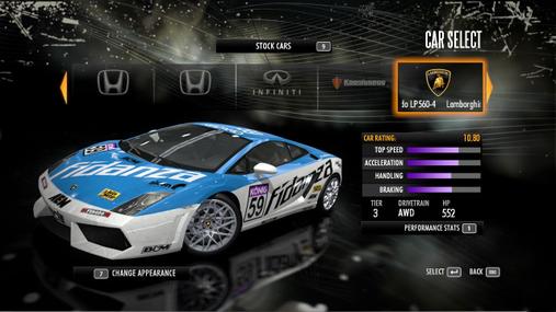Need for Speed Shift: Alle Autos