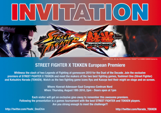 Street Fighter X Tekken: gamescom-Europa-Premiere mit Bildern - UPDATE: Trailer zum Event