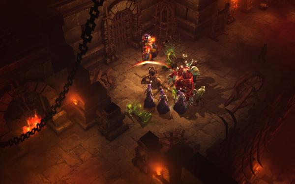Die Kämpfe in Diablo 3 sollen sich laut Blizzard deutlich taktischer spielen als im Vorgänger. Ihr solltet vor dem Kampf nachdenken, welcher Gegner als erstes ins Gras beißen muss. (7)