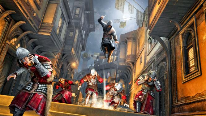 Ubisoft zeigt in einem neuen Assassin's Creed: Revelations-Trailer, wie sich beeits eroberte Gebiete vor den Angriffen der Gegner schützen lassen.