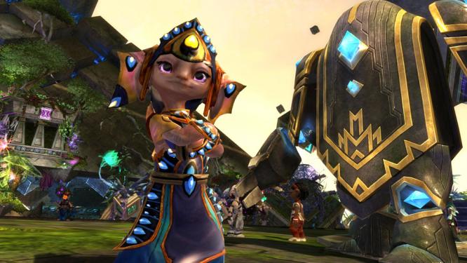 Nur die Asura können bei Guild Wars 2 diesen Kampfgolem beschwören. Andere Rassen können ihn allerdings bemannen.