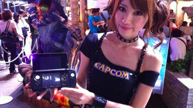 Nintendo 3DS-Slide-Pad am Capcom-Stand auf der TGS 2011