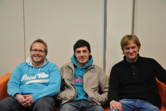 Matthias, Philip, Matti (von links)