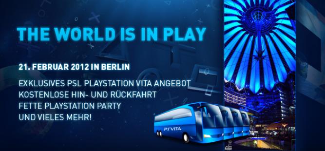 Das PS Vita Launch-Event startet am 21. Februar in Berlin. Unter anderem winken drei kostenlose Launch-Titel auf alle Erstkäufer.