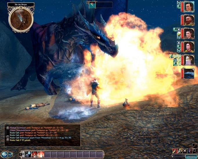 [22/11/06] Einen roten Drachen zu provozieren steht auf der Liste der dummen Ideen recht weit oben, hier kriegen wir die Quittung dafür. 
