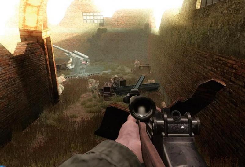 [25/03/07] Hier müsst ihr Flak-Geschütze sprengen. Das Zielfernrohr erhalten zielgenaue Fallschirmspringer als Belohnung. 