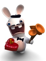 Rayman Raving Rabbids gratuliert zum Valentinstag 