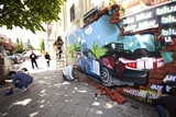 Blur: Riesige 3D-Wandgemälde in Berlin, Madrid und London