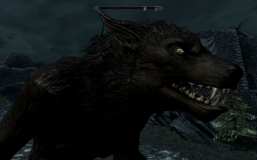 In Skyrim könnt ihr selbst zu einem Werwolf werden - dadurch werdet ihr stärker, könnt aber nicht mit der Umgebung interagieren.