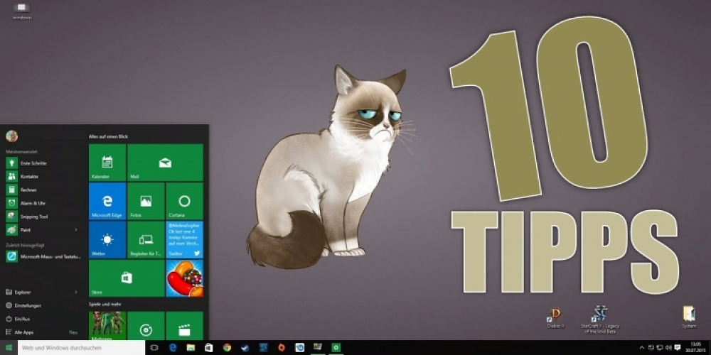 10 Tipps und Tricks für Windows 10!