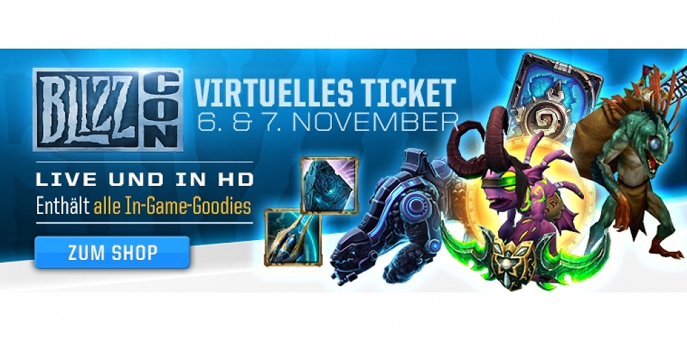 Alle Blizzcon-Ingame-Belohnungen 2015 zum virtuellen Ticket.