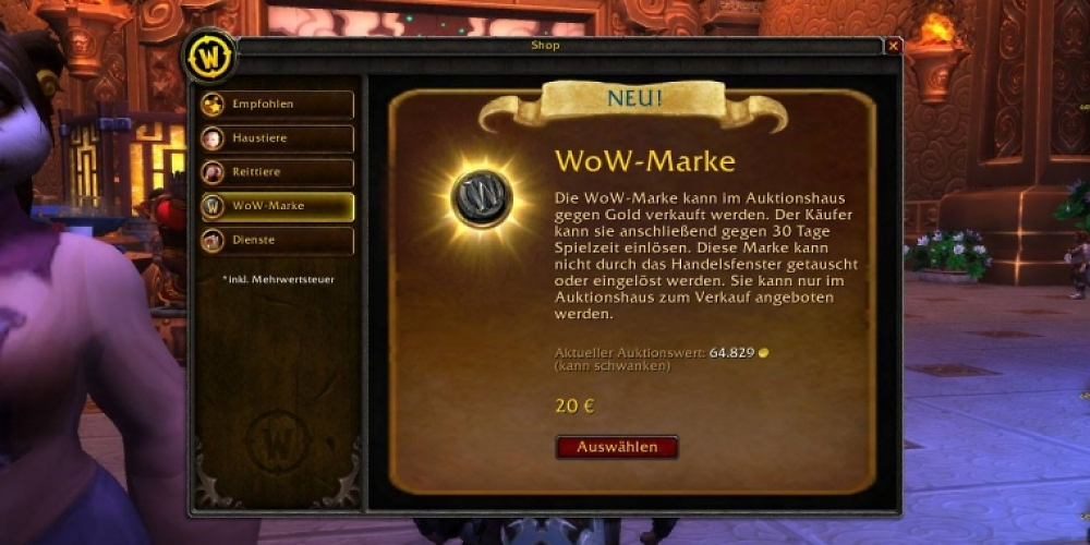 Die WoW-Marke erreicht einen neuen Preis-Rekord.