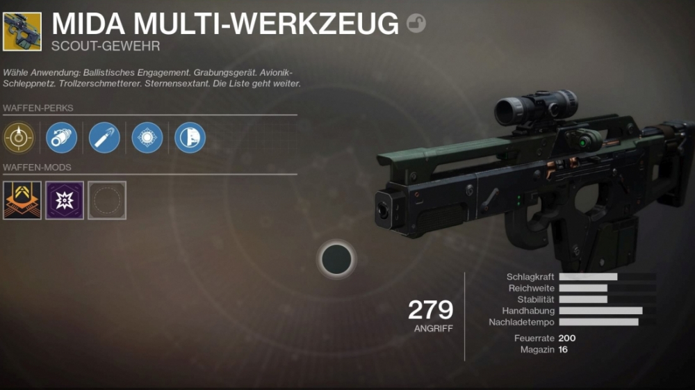 Destiny 2: MIDA Multi-Werkzeug - Guide zum exotischen Scout-Gewehr