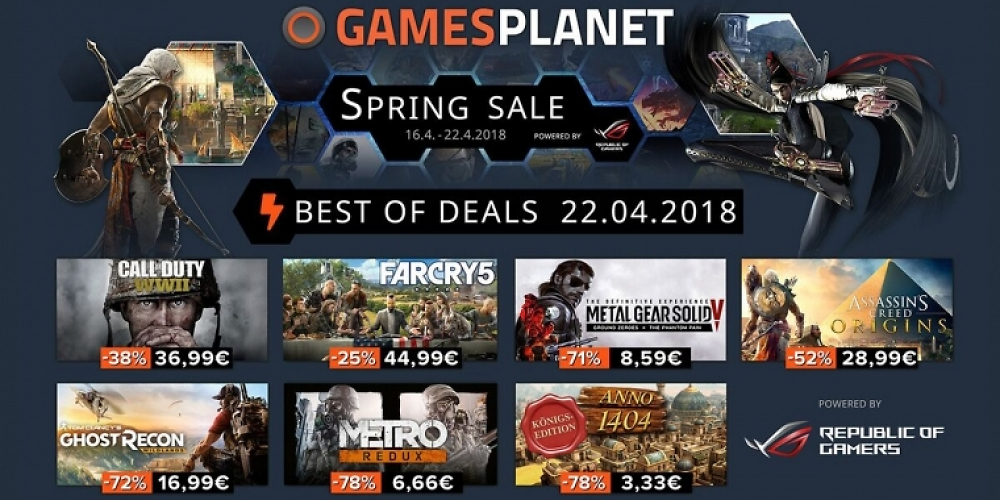 Gamesplanet Spring Sale 2018 – die Highlights der Sale-Woche!
