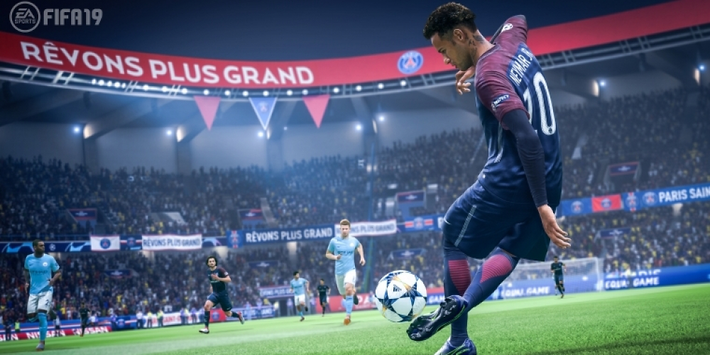 Neymar in FIFA 19. Der Fußballstar erhält einen Auftritt in The Journey: Season 3.