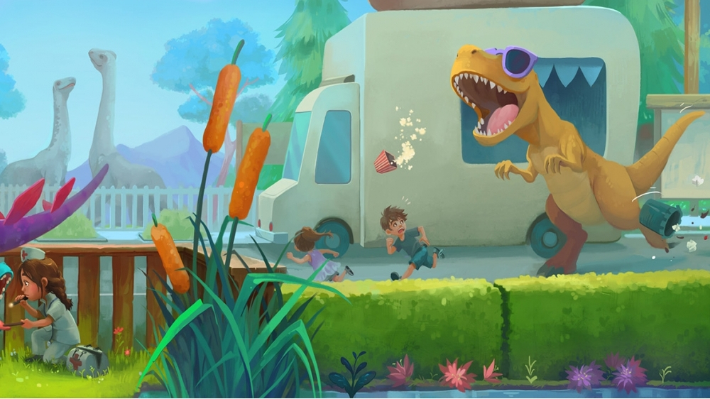 Parkasaurus im Test: Putzige Jurassic-Park-Simulation für Einsteiger