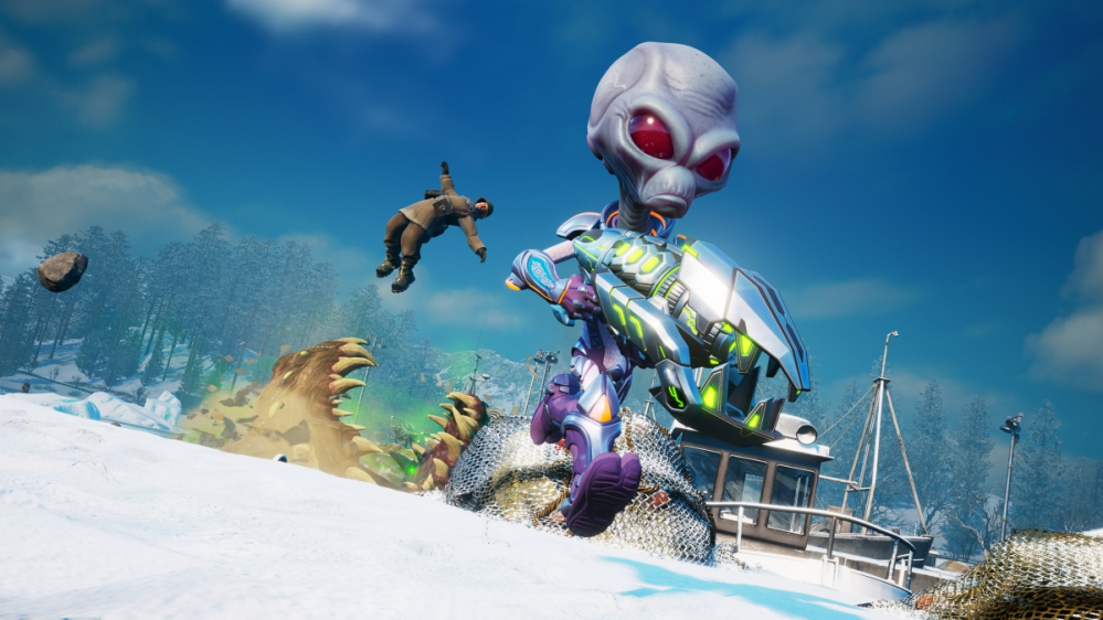 Destroy All Humans! 2 - Reprobed in der Vorschau: Nicht nur die Ufos fliegen tief