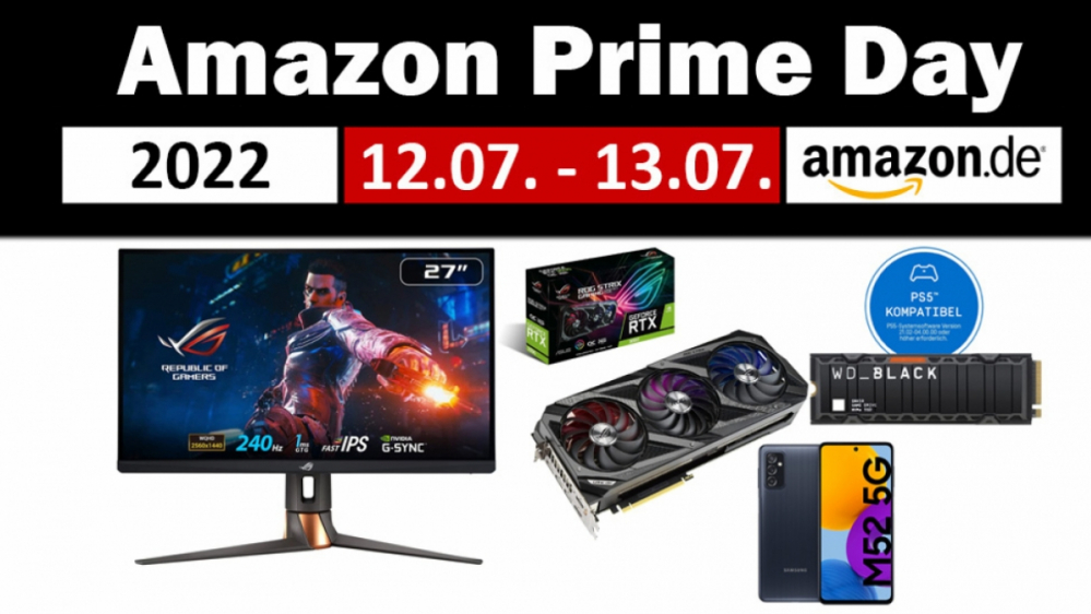 Prime Day Liveticker: Die besten Angebote für Gaming, PC, Zubehör, TV & Co. an Tag 2