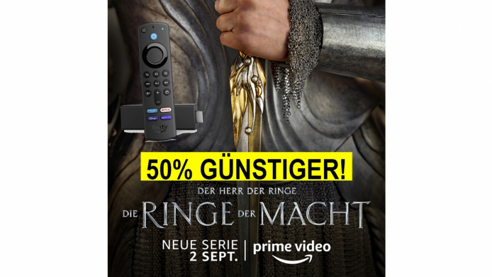 Zum Start der Herr der Ringe-Serie bei Prime Video: Fire TV Stick 4K 50% günstiger