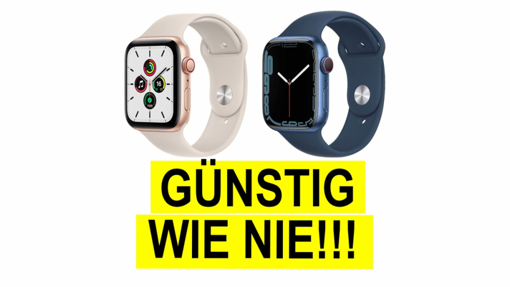 Apple Watch Series 7 & Apple Watch SE günstig wie nie bei Amazon