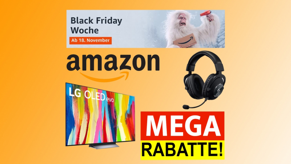 Fernseher, PC, Gaming & Co. mit Mega-Rabatt: Black Friday 2022 bei Amazon startet in Kürze