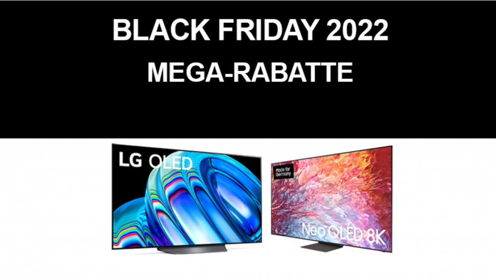 Top-Fernseher 55/65 Zoll bis zu 1.450€ günstiger beim Black Friday: LG OLED TV, Samsung & Co.