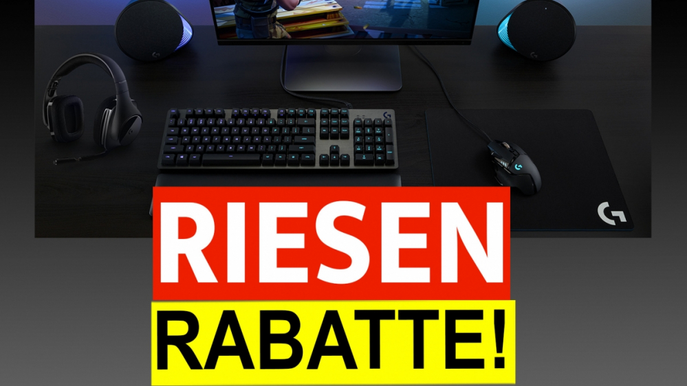 Tolle Gaming-Maus von Logitech 61% Rabatt - auch Spitzen-Tastatur viel günstiger beim Amazon Black Friday