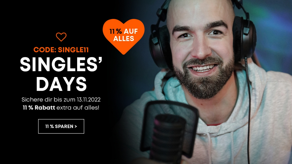 Singles' Days bei beyerdynamic: 11 % Extra-Rabatt auf alle aktuellen Preise!
