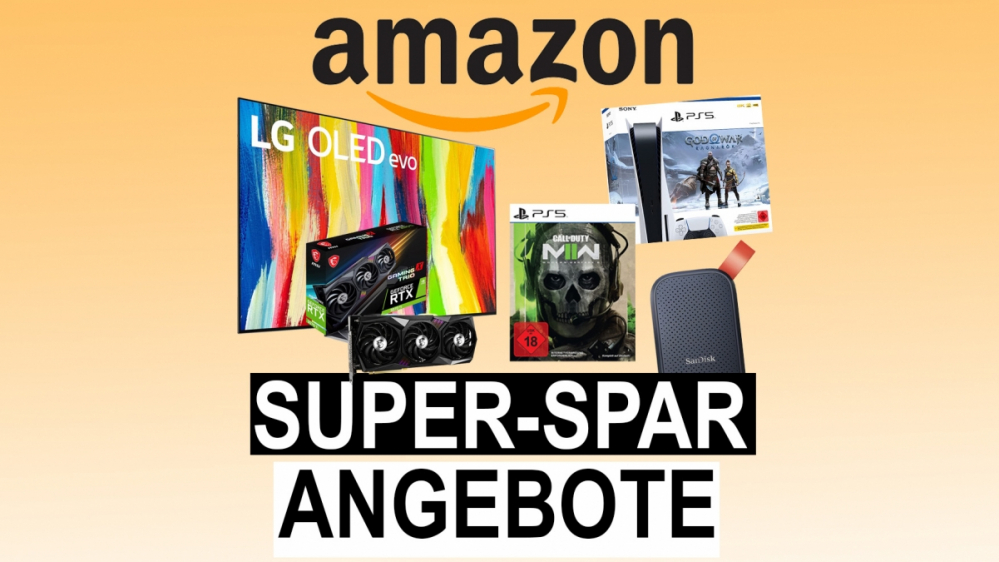 TV, PS5, SSD, RTX 3070 Ti: Super-Spar-Angebote bei Amazon