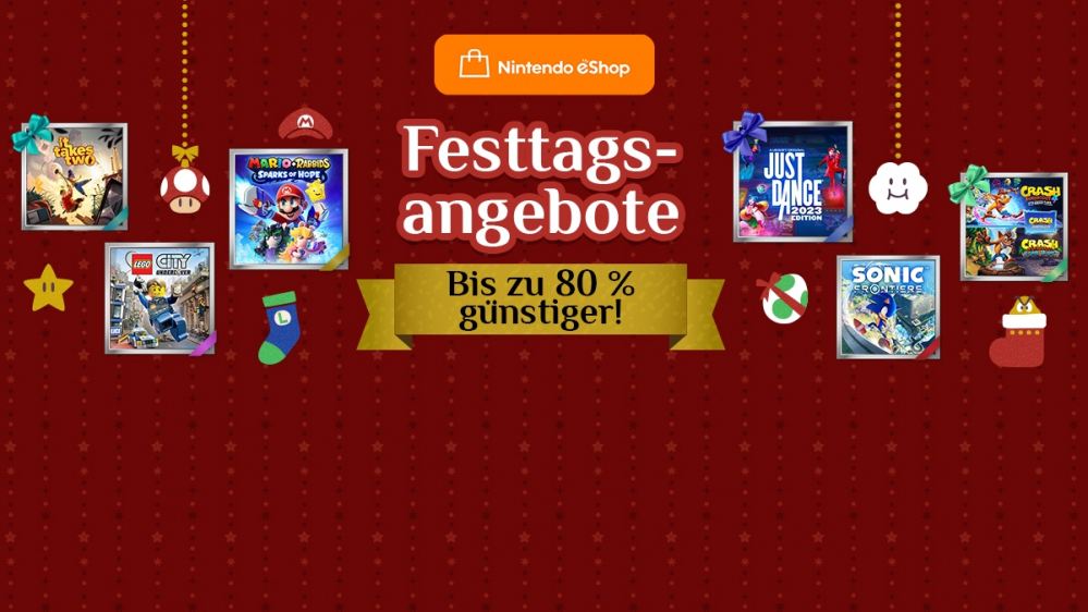 Nintendo Festive Offers: 10 Top-Angebote aus dem Weihnachts-Sale - Rabatte bis zu 80%