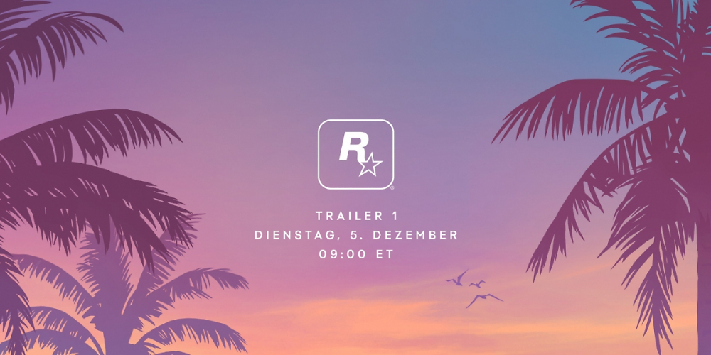 Am 05. Dezember um 15 Uhr deutscher Zeit zeigt Rockstar Games den lang erwarteten ersten Trailer für GTA 6.