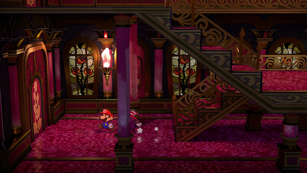 Treppenhaus in Paper Mario