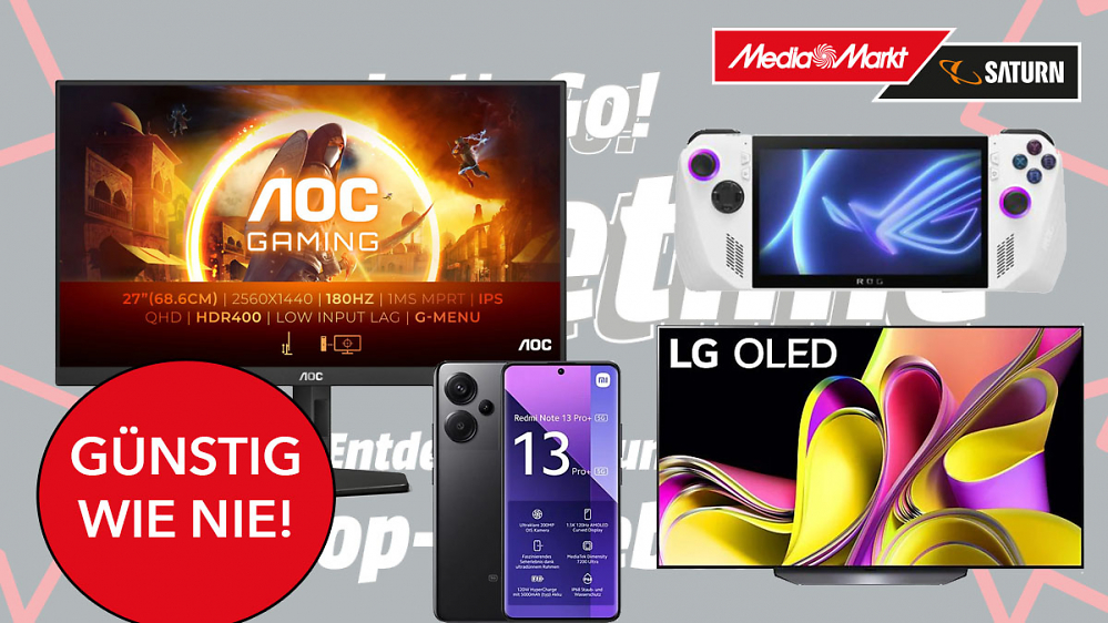 Tiefstpreis-Deal im neuen MediaMarkt-Prospekt: "Sehr guter" AOC Gaming-Monitor mit 27 Zoll, QHD & 180 Hz für 219€