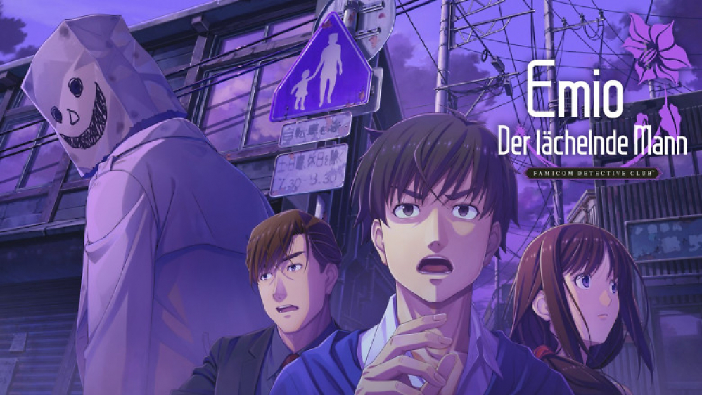 Das offizielle Poster zum Spiel zeigt die Hauptfiguren der Handlung verängstigt durch Emio.