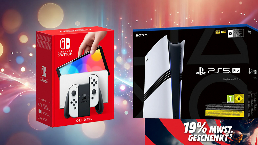 PS5 (Pro) & Nintendo Switch zu Nettopreisen: MwSt. geschenkt bei Konsolen und Zubehör