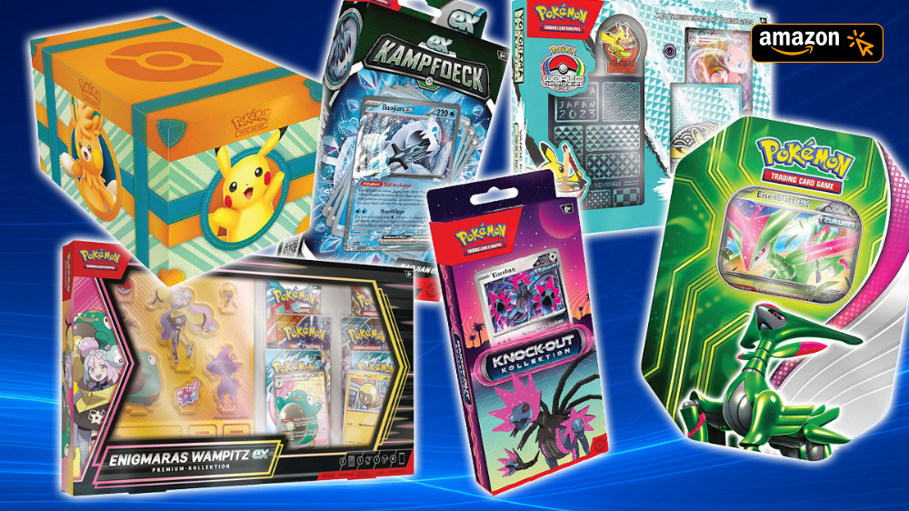Kein Preisfehler! Amazon knallt Pokémon Sammelkarten ab 10 € raus - Booster, Tin-Boxen Decks, Sammelkoffer
