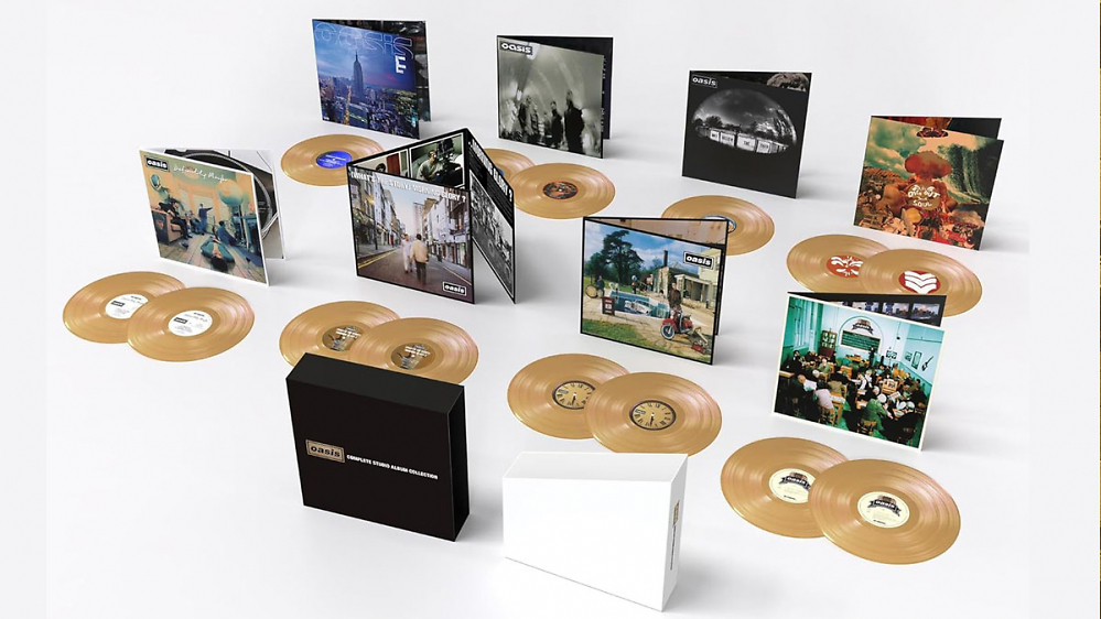 Rechtzeitig vorbestellen: Exklusive Complete Studio Album Collection von Oasis auf Gold Vinyl