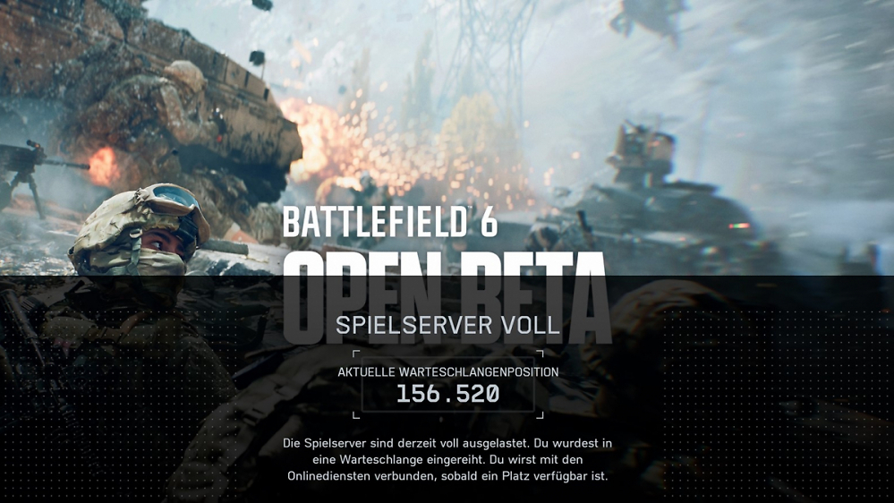 Battlefield 6 - Update: Beta-Start lässt die Server ächzen, lange Warteschlangen