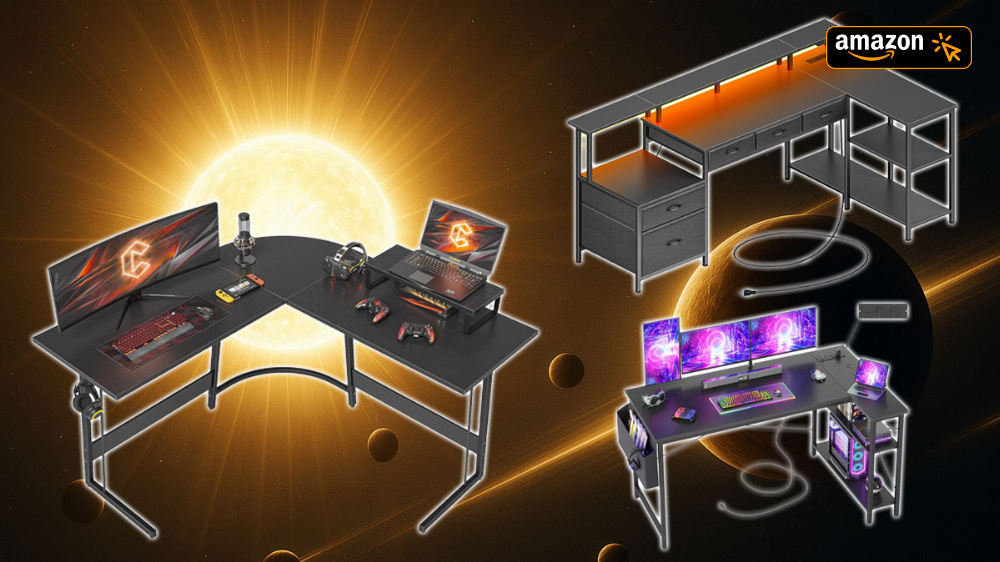 Preisschwund mit Zeitlimit: Bei Amazon gibt's Gaming-Tische in L-Form ab 34 €