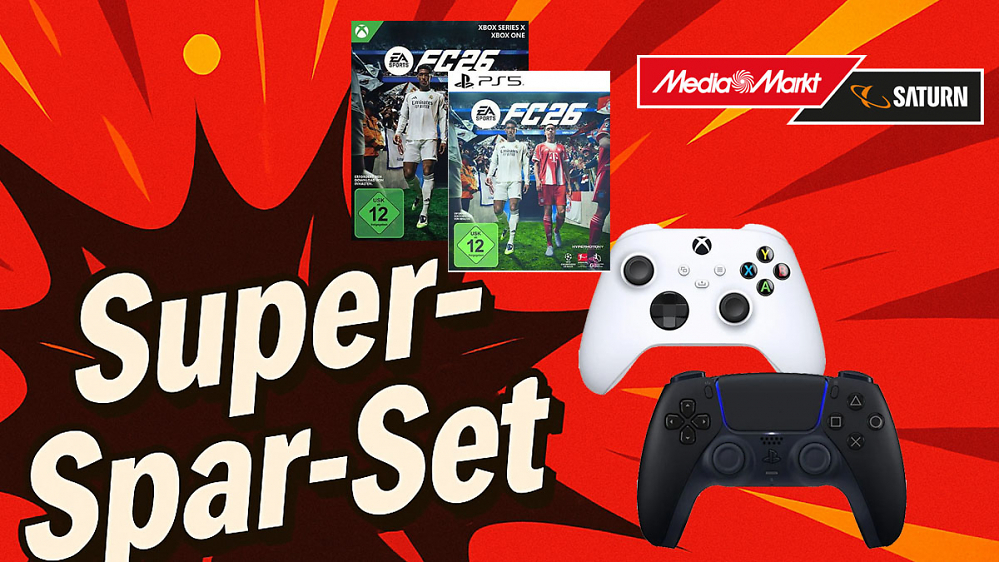 PS5-Controller nur 20 Euro mit FC 26 - Super-Spar-Set auch für Xbox erhältlich