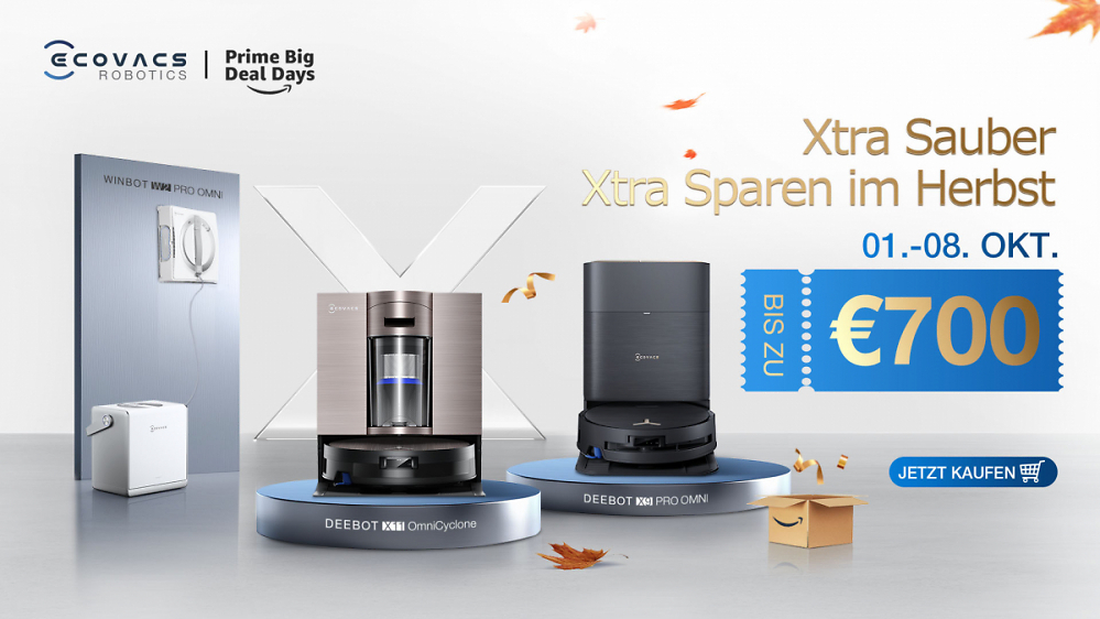 Jetzt noch mehr sparen mit den Ecovacs-Prime Deal Days