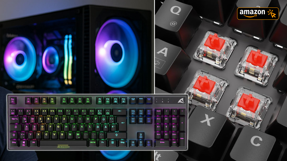 Gaming-Tastatur Sharkoon Skiller SGK20 mit Red Switches kostet nur noch 25 € bei Amazon
