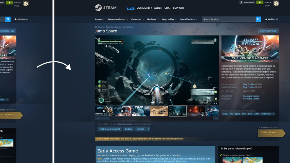 Steam: Valve wirbt im neusten Update mit schickerem Shop-Design